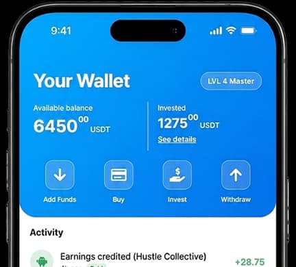 IndieFundr app interface